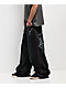 Vitriol Monster Noise Black Wide Leg Jeans - Thumbnail image 4 of 7