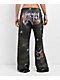 Vitriol Myla Black Smoke Rhinestone Grey Sweatpants - Thumbnail image 1 of 6