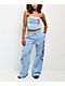 Vitriol Myla Blue Wash Wide Leg Sweatpants - Thumbnail image 9 of 9