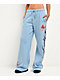 Vitriol Myla Blue Wash Wide Leg Sweatpants - Thumbnail image 2 of 9