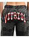 Vitriol Myla Lace Dark Grey & Black Wide Leg Sweatpants - Thumbnail image 3 of 6