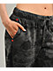 Vitriol Myla Lace Dark Grey & Black Wide Leg Sweatpants - Thumbnail image 4 of 6