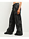 Vitriol Myla Lace Dark Grey & Black Wide Leg Sweatpants - Thumbnail image 5 of 6