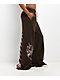 Vitriol Myla Lace Up Pink Icing Wide Leg Sweatpants - Thumbnail image 3 of 8