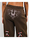 Vitriol Myla Lace Up Pink Icing Wide Leg Sweatpants - Thumbnail image 5 of 8