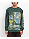 Vitriol Nerve Damage Green Long Sleeve T-Shirt - Thumbnail image 1 of 3
