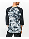Vitriol Nolie Grey Tie Dye Long Sleeve Baseball T-Shirt - Thumbnail image 2 of 3