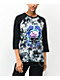 Vitriol Nolie Grey Tie Dye Long Sleeve Baseball T-Shirt - Thumbnail image 1 of 3