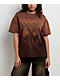 Vitriol Rae Brown Wash Boxy T-Shirt - Thumbnail image 1 of 3