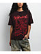 Vitriol Rae Dark Red Wash Oversized T-Shirt - Thumbnail image 1 of 2