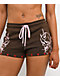 Vitriol Raya Brown Micro Shorts - Thumbnail image 5 of 7