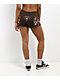 Vitriol Raya Brown Micro Shorts - Thumbnail image 2 of 7