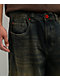 Vitriol Respawn Embroidered Blue Wash Ultra Wide Jeans - Thumbnail image 5 of 9