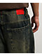 Vitriol Respawn Embroidered Blue Wash Ultra Wide Jeans - Thumbnail image 6 of 9
