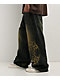 Vitriol Respawn Embroidered Blue Wash Ultra Wide Jeans - Thumbnail image 7 of 9
