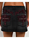 Vitriol Rose Abyss Black Wash Mini Skirt - Thumbnail image 3 of 6