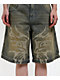 Vitriol Rowenna Butterfly Blue Wash Denim Shorts - Thumbnail image 5 of 6
