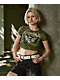 Vitriol Sabrina Green Crop T-Shirt - Thumbnail image 4 of 4