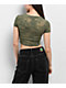 Vitriol Sabrina Green Crop T-Shirt - Thumbnail image 2 of 4