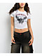 Vitriol Sabrina White Burnout Crop T-Shirt - Thumbnail image 1 of 3