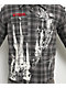 Vitriol Scorned Grey Plaid Flannel Zip Crop Shirt - Thumbnail image 3 of 8