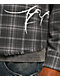 Vitriol Scorned Grey Plaid Flannel Zip Crop Shirt - Thumbnail image 7 of 8