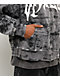 Vitriol Scrolls Grey Wash Crop Zip Hoodie - Thumbnail image 6 of 6