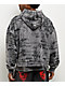 Vitriol Scrolls Grey Wash Crop Zip Hoodie - Thumbnail image 2 of 6