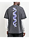 Vitriol Serpents Reign Black Wash & White 2fer Long Sleeve T-Shirt - Thumbnail image 2 of 4