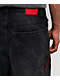Vitriol Siphon Black Wash Ultra Wide Shorts - Thumbnail image 6 of 8
