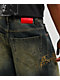 Vitriol Siphon Blue Wash Ultra Wide Denim Shorts - Thumbnail image 5 of 8