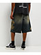 Vitriol Siphon Blue Wash Ultra Wide Denim Shorts - Thumbnail image 2 of 8