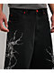 Vitriol Siphon Descend Black Ultra Loose Denim Shorts - Thumbnail image 4 of 5