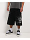 Vitriol Siphon Descend Black Ultra Loose Denim Shorts - Thumbnail image 1 of 5