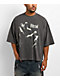 Vitriol Stake To The Heart Grey Wash Boxy Crop T-Shirt - Thumbnail image 1 of 3