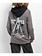 Vitriol Sterling Grey Hooded Woven Long Sleeve Shirt - Thumbnail image 1 of 4