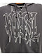 Vitriol Stud Grey Wash Boxy Zip Hoodie - Thumbnail image 3 of 9