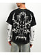 Vitriol Summoned Black Wash & White 2fer Long Sleeve T-Shirt - Thumbnail image 2 of 7
