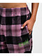 Vitriol Summoned Pink & Black Plaid Lounge Pants - Thumbnail image 3 of 4