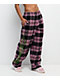 Vitriol Summoned Pink & Black Plaid Lounge Pants - Thumbnail image 1 of 4