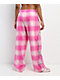 Vitriol Summoned Pink Plaid Lounge Pants - Thumbnail image 2 of 4