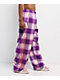 Vitriol Summoned Purple Plaid Lounge Pants - Thumbnail image 4 of 4
