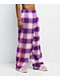 Vitriol Summoned Purple Plaid Lounge Pants - Thumbnail image 1 of 4