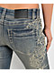 Vitriol Tabitha Wings Blue Wash Low Rise Bootcut Jeans - Thumbnail image 4 of 6