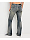 Vitriol Tabitha Wings Blue Wash Low Rise Bootcut Jeans - Thumbnail image 2 of 6
