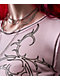 Vitriol Theo Heart Pink Thermal Long Sleeve Crop T-Shirt - Thumbnail image 7 of 10