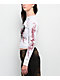 Vitriol Theo White Thermal Long Sleeve Crop T-Shirt - Thumbnail image 4 of 4