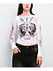Vitriol Theo White Thermal Long Sleeve Crop T-Shirt - Thumbnail image 1 of 4