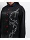 Vitriol Unravel Black Wash Woven Long Sleeve Button Up Shirt - Thumbnail image 3 of 5