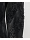 Vitriol Verona Applique Black Washed Wide Leg Jeans - Thumbnail image 6 of 8
